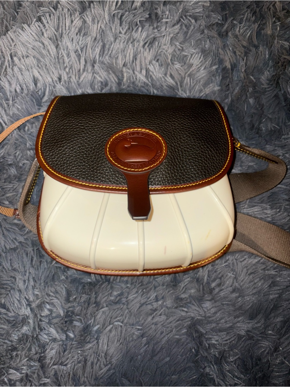 Dooney And Bourke All Weather Leather Duck Crossbody Bag Brown Tmoro